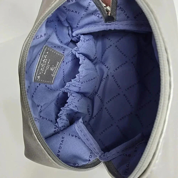 BVLGARI Parfums Exclusively for Emirates Silver Cosmetic Case clutch tote travel - Picture 9 of 12